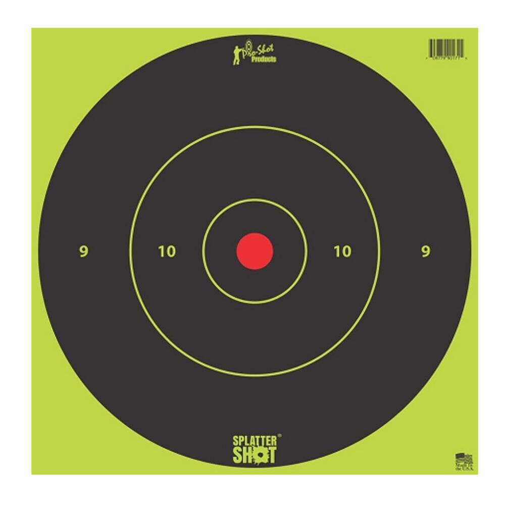 Targets Pro Shot Products Splatter Shot PRO-SHOT TARGET 12" GN BLSE TP 5PK • Model: Splatter Shot